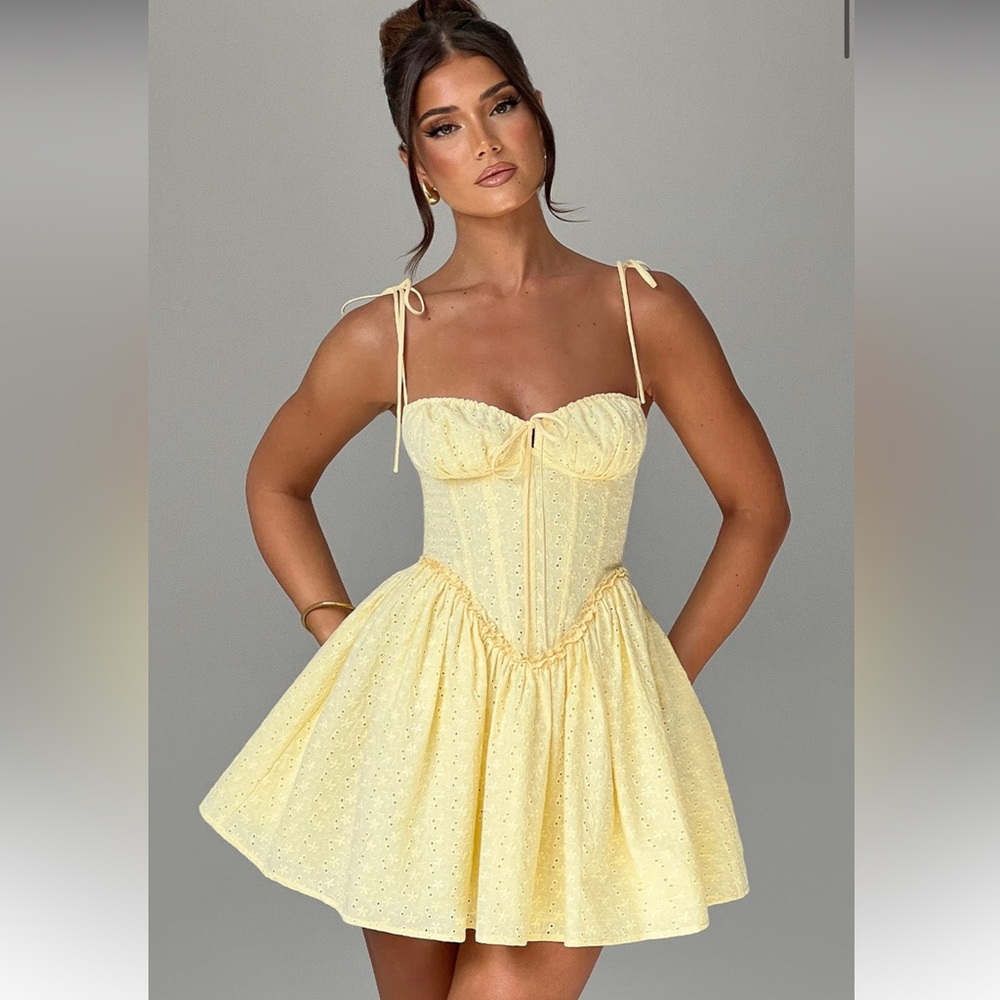 BabyBoo PHOEBE MINI DRESS - LEMON
